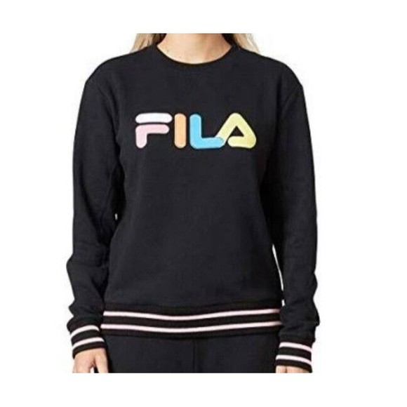 NWT Fila Pullover Crew Neck French Terry Sweater - Size Medium - Picture 1 of 5